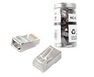 Spacetronik Wtyk sieciowy RJ45 CAT 5e FTP 100 szt NC-RJ455FT-0 - 1265975 - zdjęcie 1